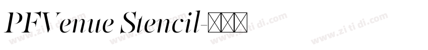 PFVenue Stencil字体转换